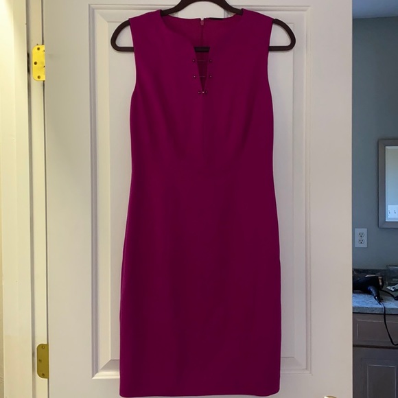 Elie Tahari Dresses & Skirts - GORGEOUS Fuchsia Sleeveless Dress by Elie Tahari. New without tags! Never worn